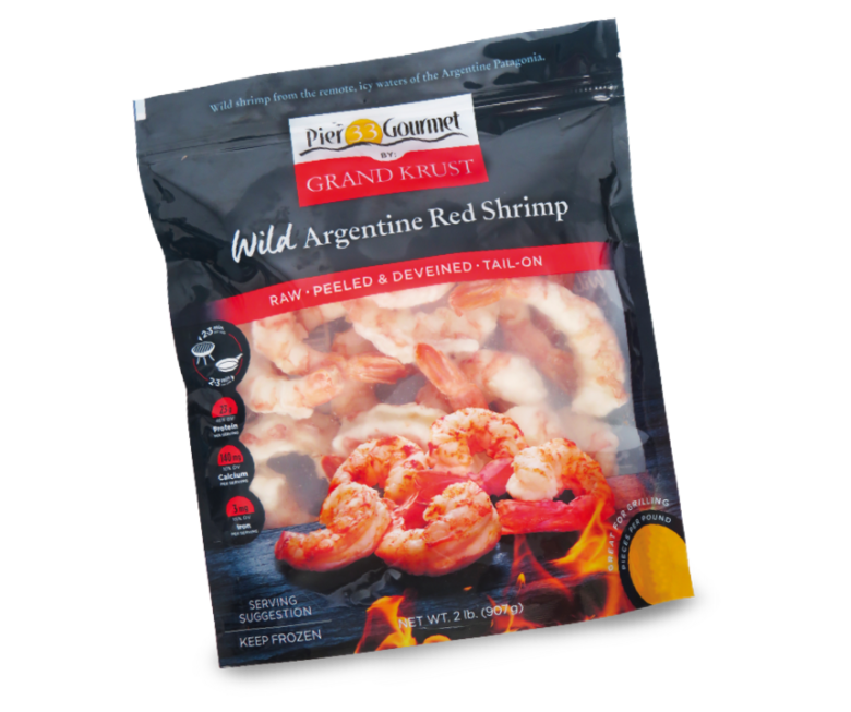 Raw And Peeled Argentinian Red Shrimp