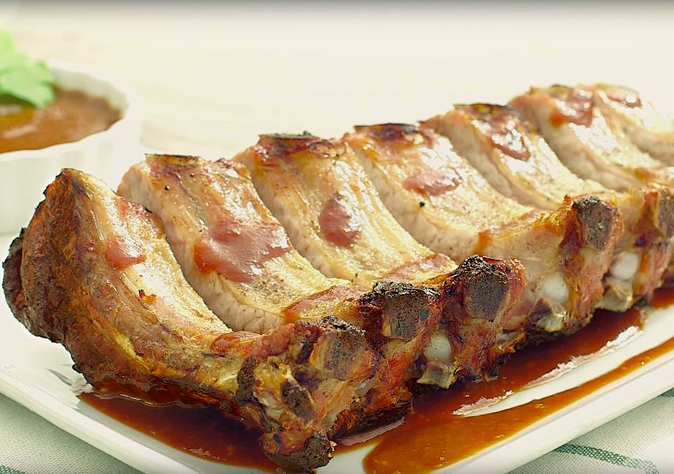 Costillas De Cerdo Con Salsa BBq