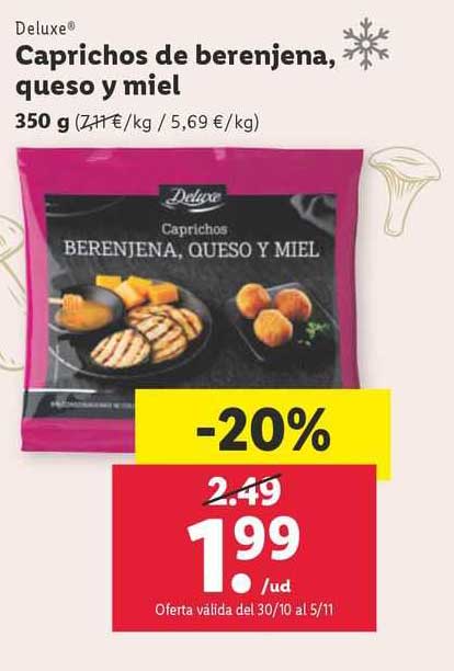 Caprichos Berenjena,queso Y Miel