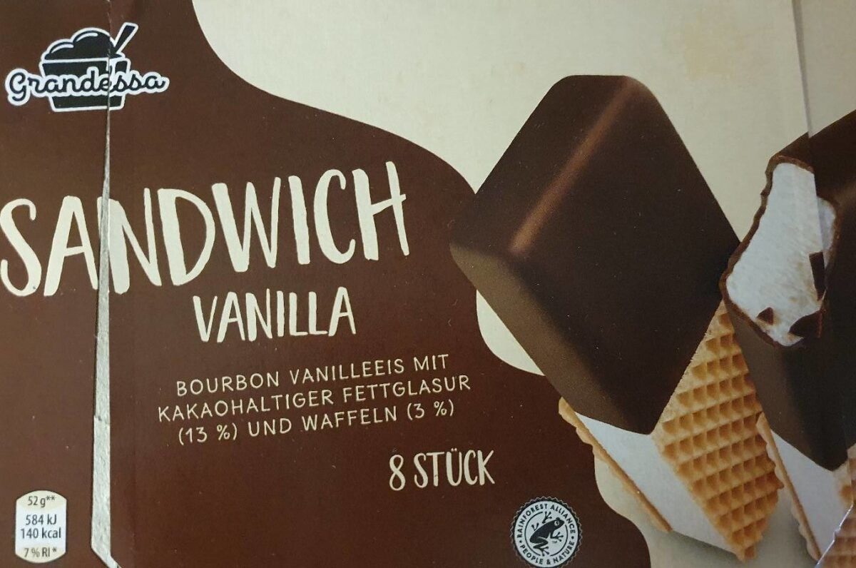 Glace Sandwich Vanille