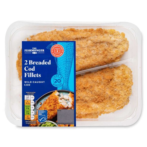 2 Breaded Haddock Fillets Wild Caught Haddock