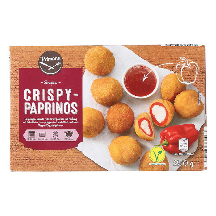 Crispy Paprinos With Red Pepper Dip
