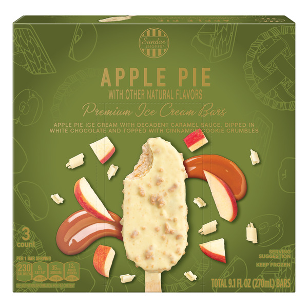 Apple Pie Ice Cream Bars