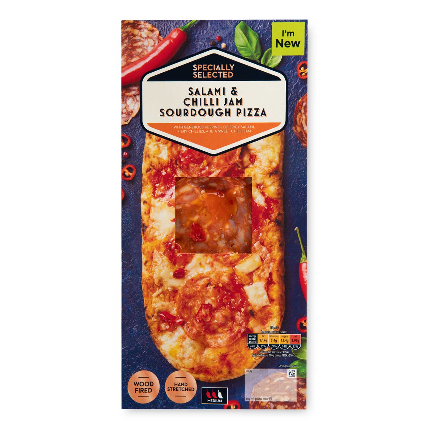 Salami & Chilli Jam Sourdough Pizza