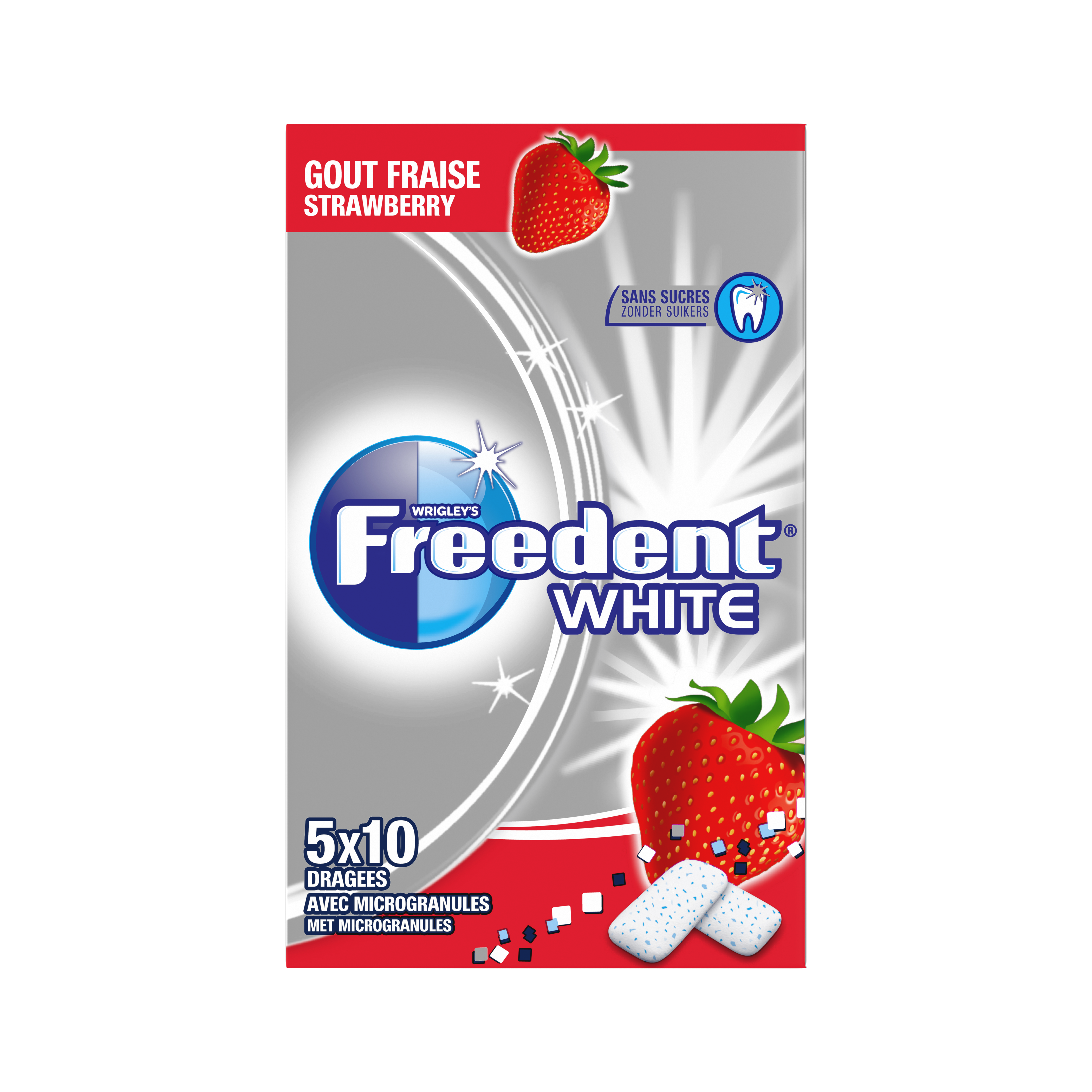 Freedent White Goût Fraise