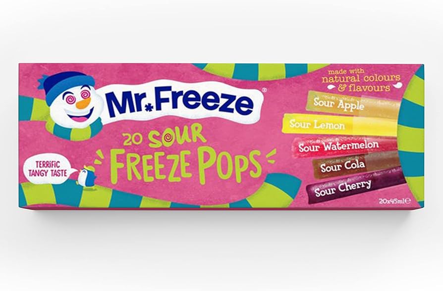 Mr Freeze Sour Freeze Pops