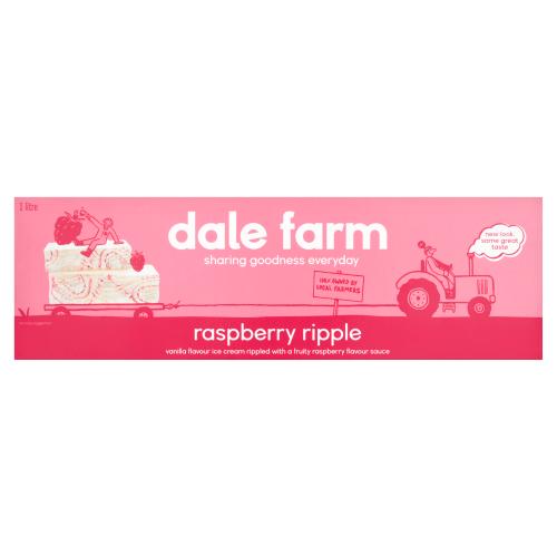 Dale Farm Raspberry Ripple Ice Cream