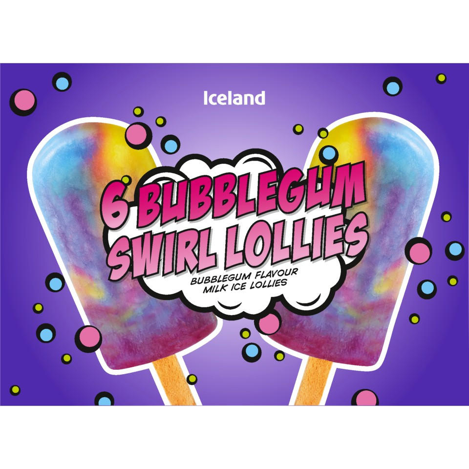 Bubblegum Swirl Lollies