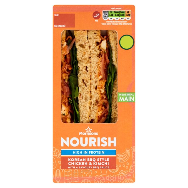Korean BBQ Style Chicken & Kimchi Sandwich