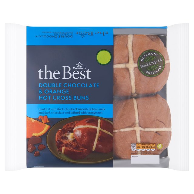 Chocolate Orange Hot Cross Buns