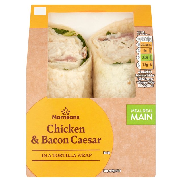 Chicken And Bacon Caesar Wrap