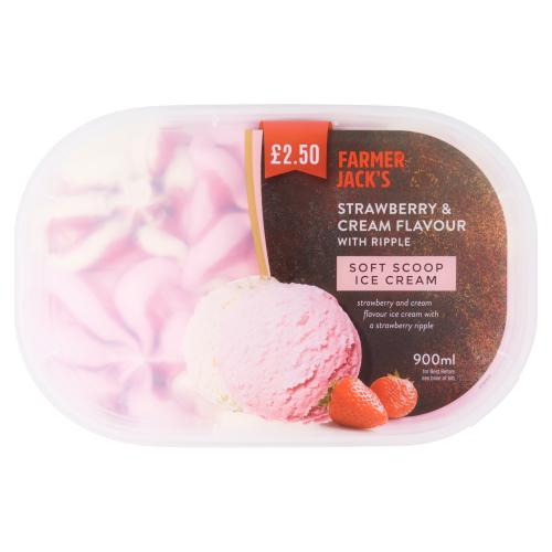 Strawberry And Cream Ice Cream