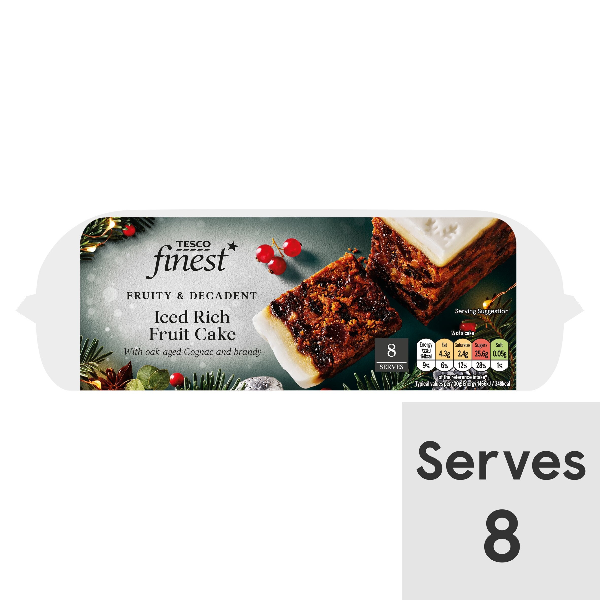 Iced Rich Fruit Cake
