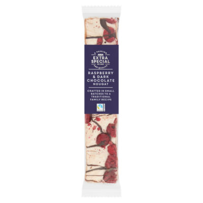 Raspberry & Dark Chocolate Nougat