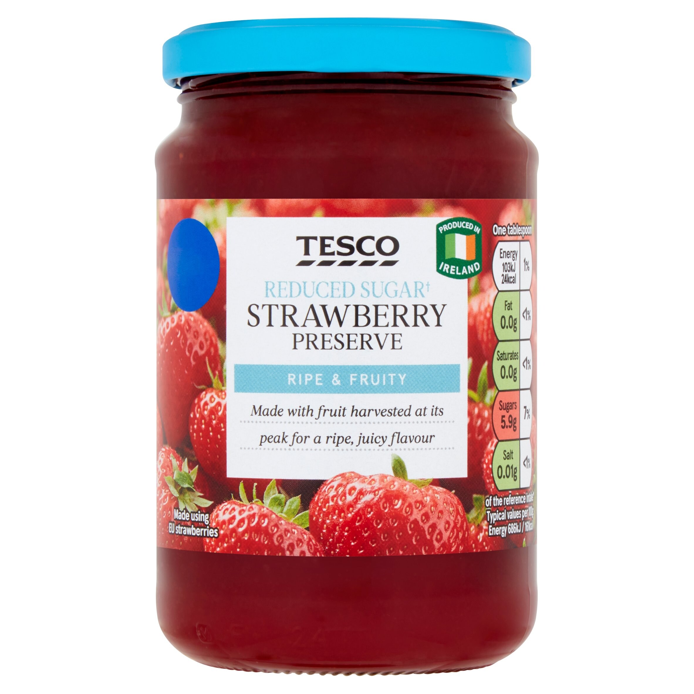 Tesco Reduced Sugar Strawberry Preserve Jam