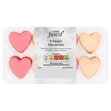 Raspberry And Vanilla Heart Macarons