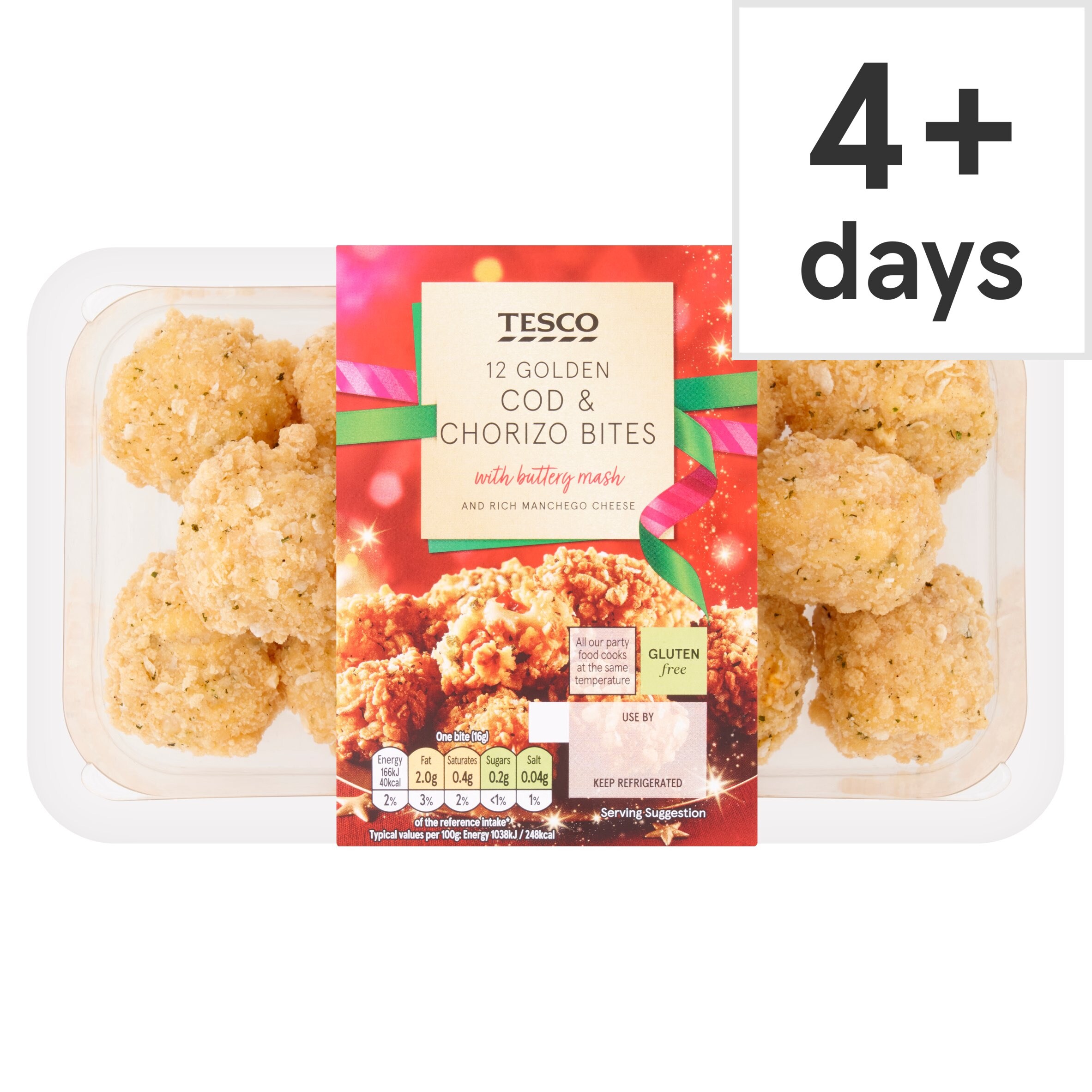 12 Cod & Chorizo Bites