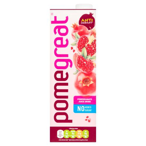 PomeGreat Pomegranate Juice Drink With Sweetener 1 Litre