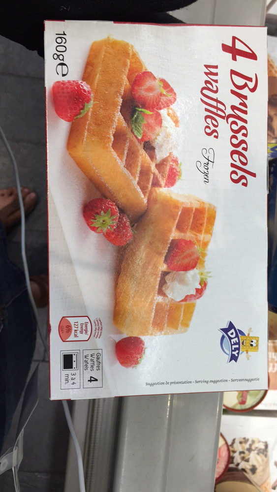 Dely - 4 Brussels Waffles Frozen