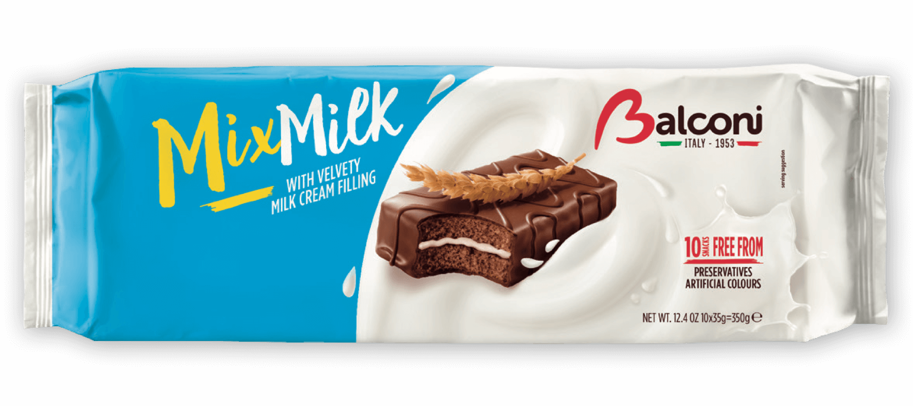 Mix Milk Sponge Cake Snack