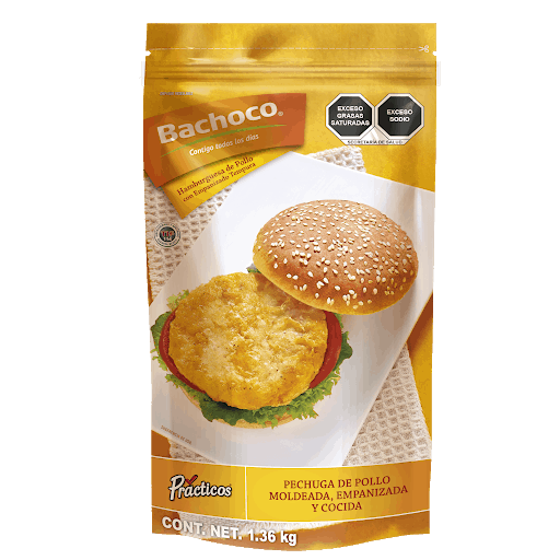 Hamburguesa De Pollo Con Empanizado Tempura