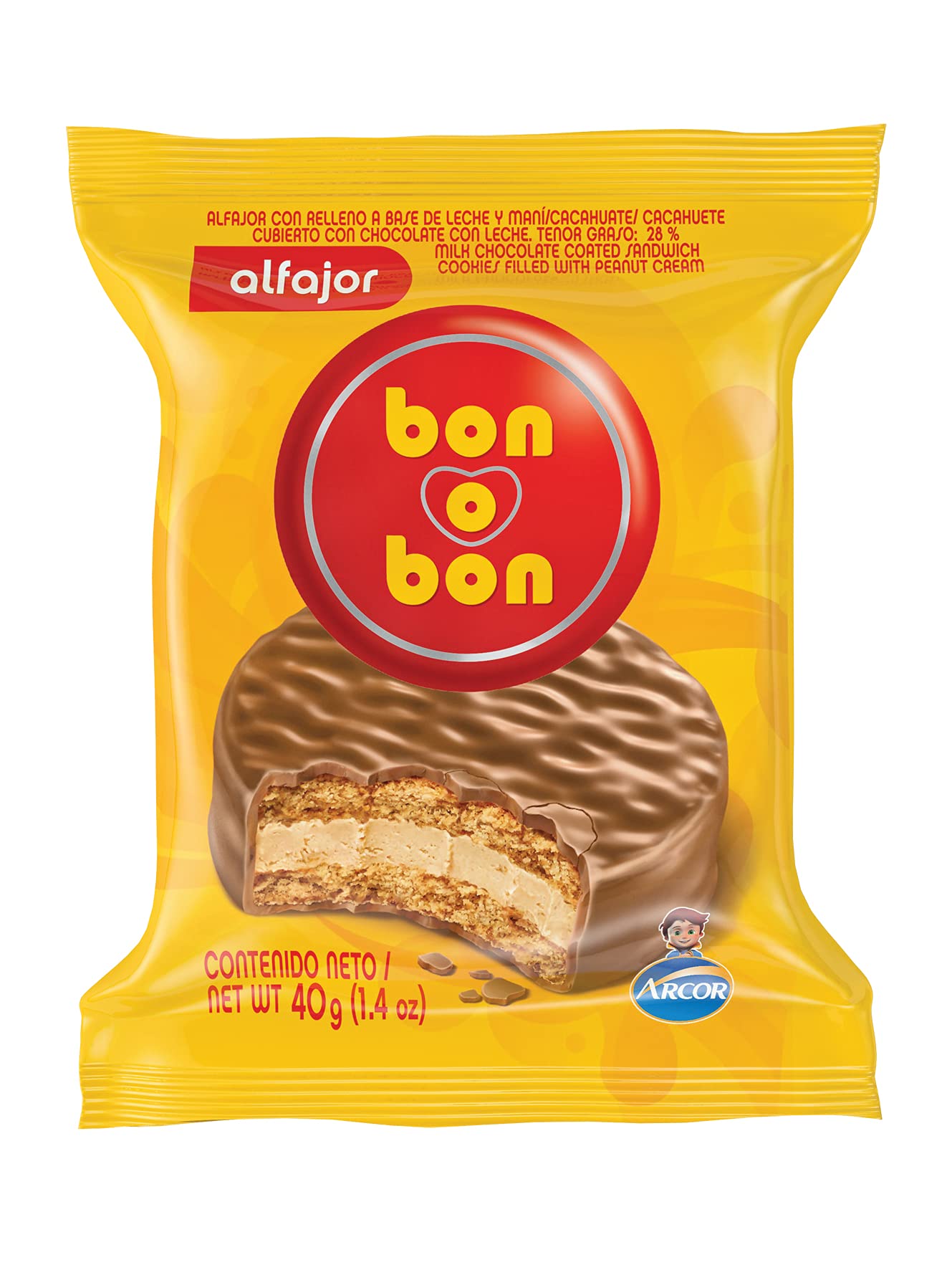 Alfajor Bon O Bonb Leche 40 GR