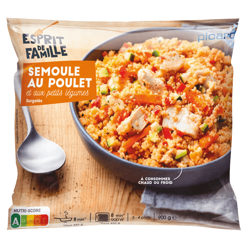 Semoule Au Poulet Et Zux Petits Legumes