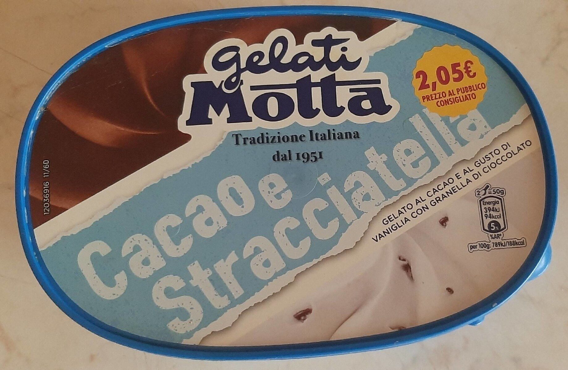 Gelato Motta Gusto Cacao E Stracciatella