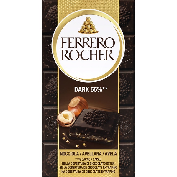 Tableta Rocher Chocolate Negro, 90g