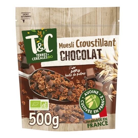 Muesli Croustillant Chocolat, Multi Céréales