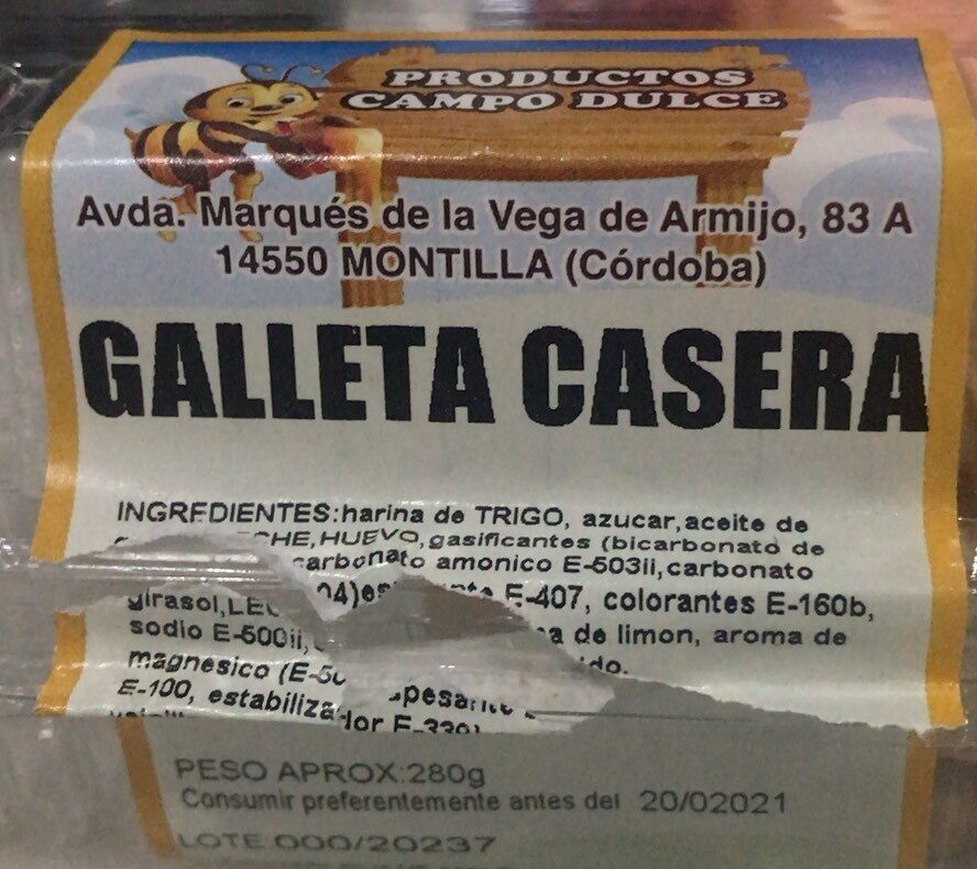 Galleta Casera