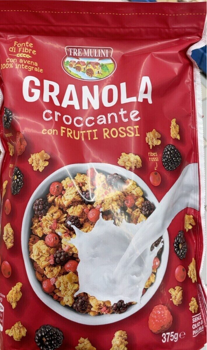 Granola Croccante Con Frutti Rossi