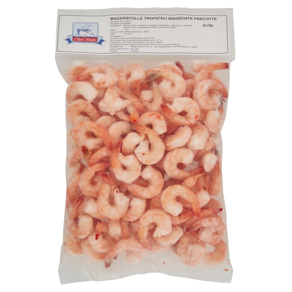 Code Di Mazzancolle Tropicali Sgusciate Precotte