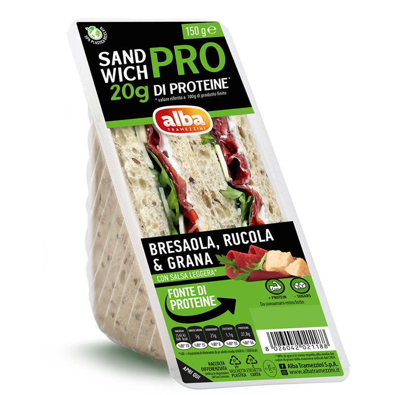 Sandwich Di Proteine Al Salmone Affumicato E Carote