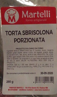Torta Sbrisolona