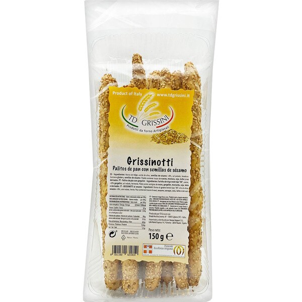 Palitos De Pan "Grissinotti" Con Semillas De Sésamo