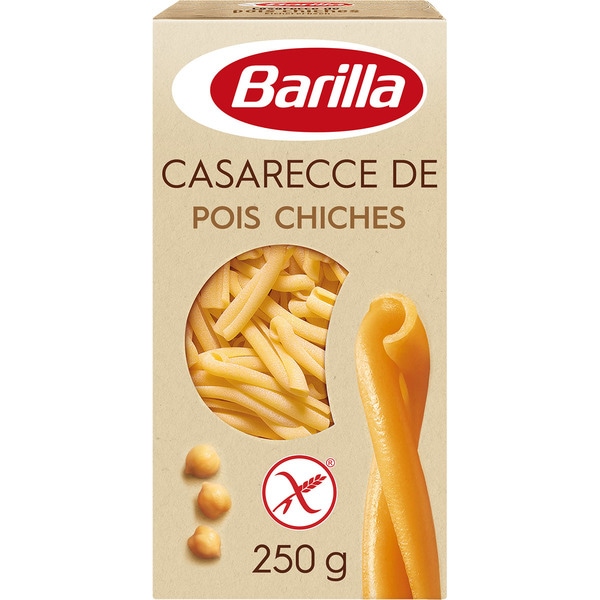 BARILLA Pasta Casarecce De Legumbre Garbanzo Sin Gluten Caja 250g
