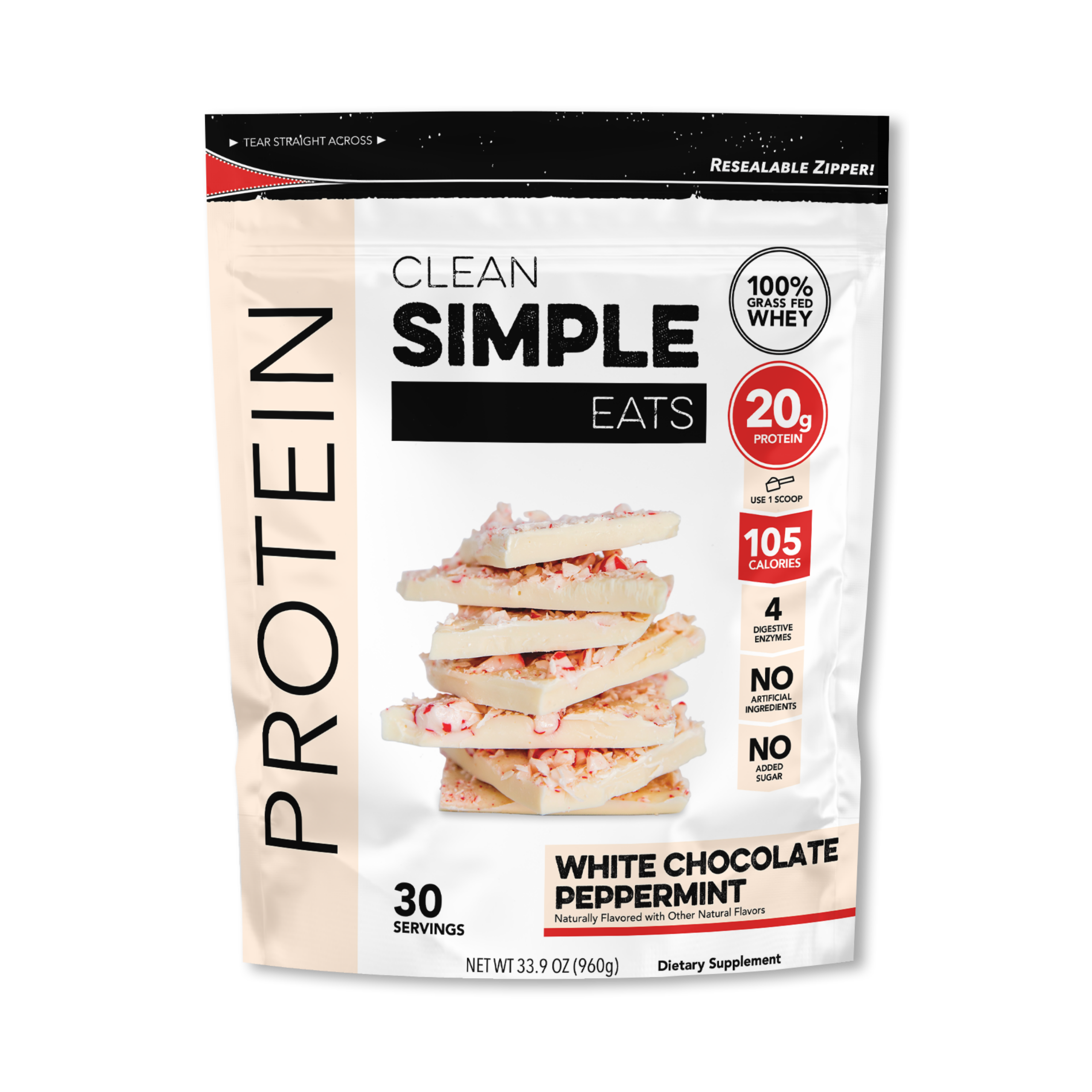 White Chocolate Peppermint Protein Powder