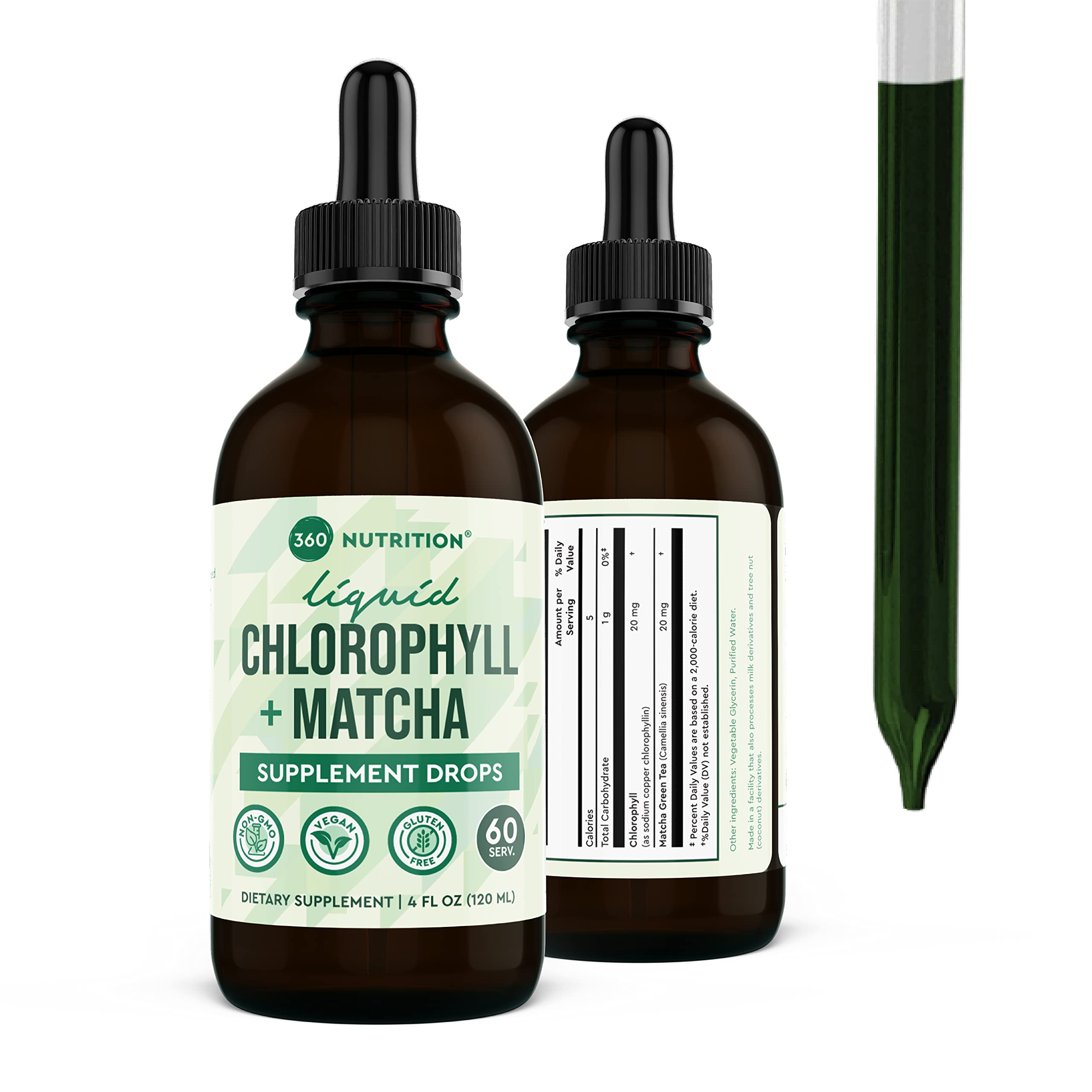 Chlorophyll + Matcha Supplment Drops