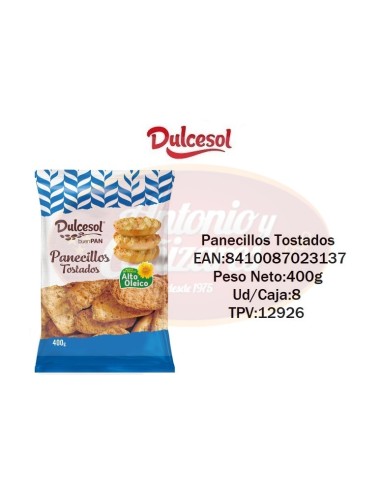 Panecillos Tostados 400g