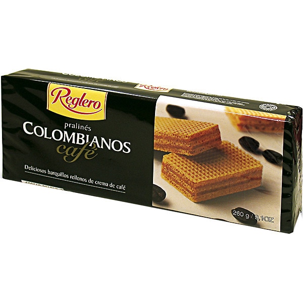 Barquillos Rellenos De Crema De Café