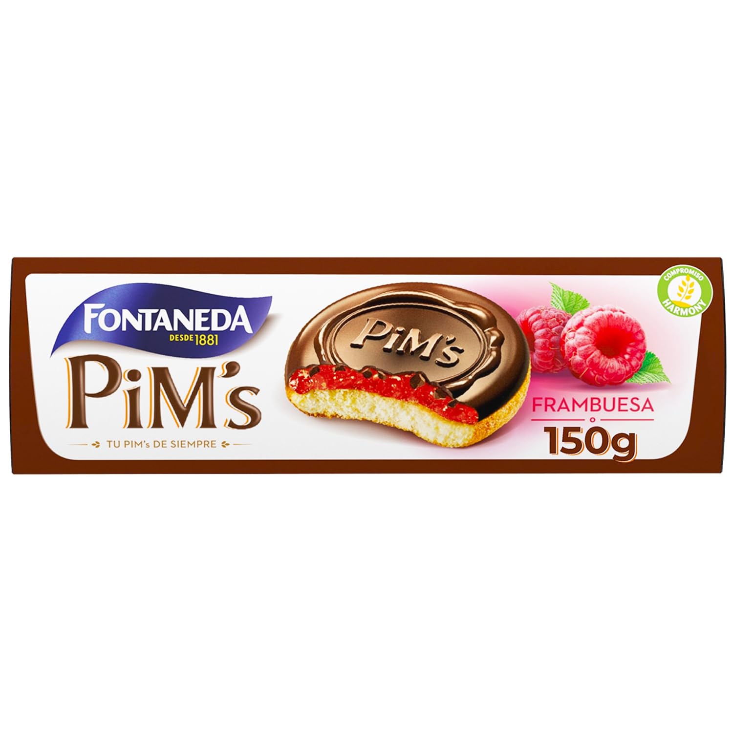 Bizcochos Frambuesa Chocolate LU Pim's 150