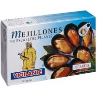 Mejillones En Escabeche Picante Vigilante 115 G.