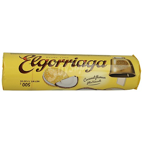 Galletas Con Crema Sabor Coco Elgorriaga 500 G