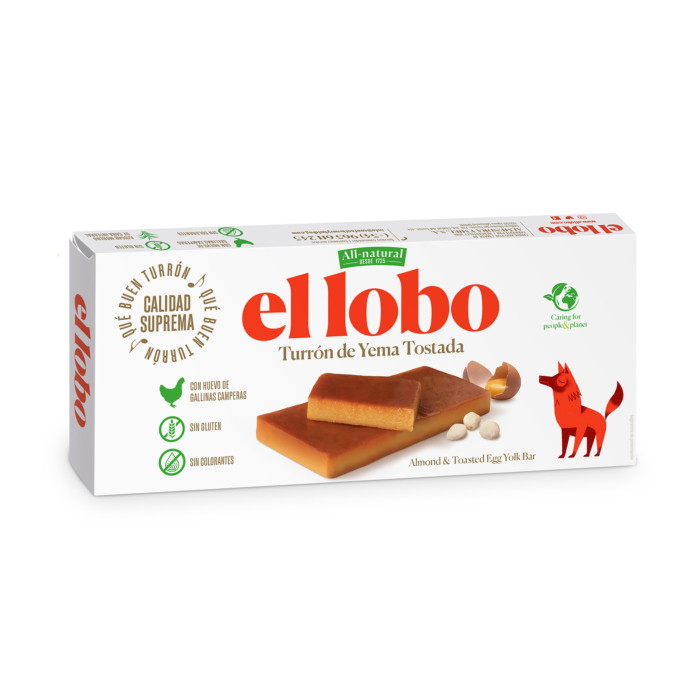 Turrón Yema Tostada El Lobo 200g