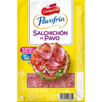 SALCHICHON DE PAVO CON PROTEINAS DE LA LECHE.