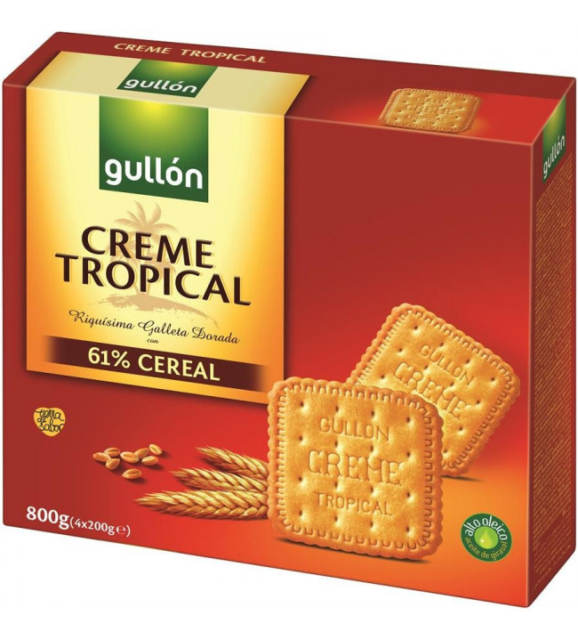 Galletas Creme Tropical Gullón 800g
