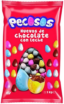 GRAGEA DE CHOCOLATE CON LECHE RECUBIERTA CON AZÚCAR COLOREADO