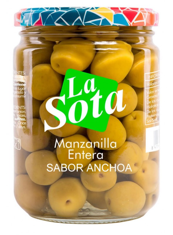 Aceitunas Rellenas De Almendra LA SOTA 370ml