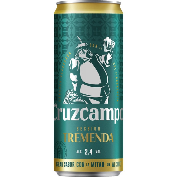 Cruzcampo Tremenda Cerveza Lager, Lata 33cl